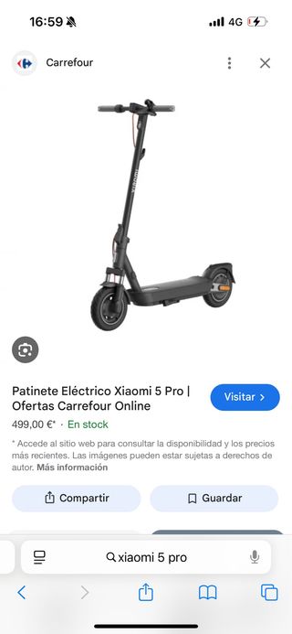Patinete Eléctrico Xiaomi 5 Pro
