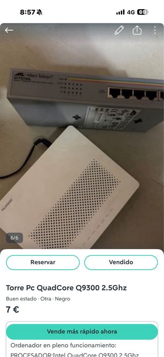 Router Huawei y Switch Allied Telesyn