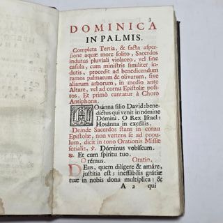 LIBRO ANTICO 1748 - Officium Hebdomadae Sanctae