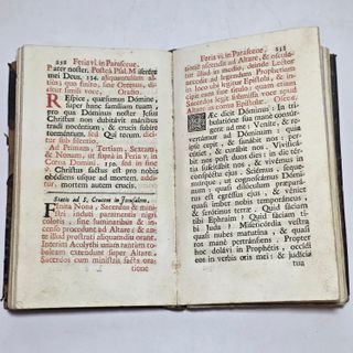 LIBRO ANTICO 1748 - Officium Hebdomadae Sanctae