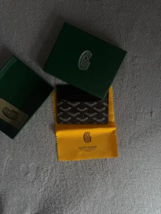 Goyard Tarjetero Negro/Verde