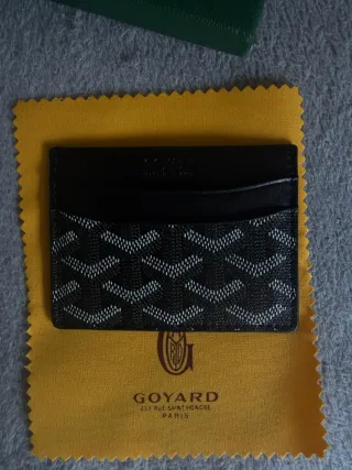 Goyard Tarjetero Negro/Verde