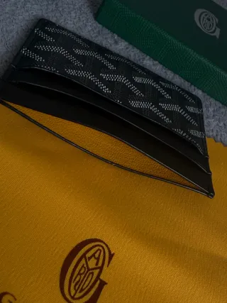 Goyard Tarjetero Negro/Verde
