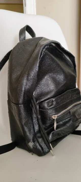 Pack dos Bolsos-Mochila Negro y Marrón