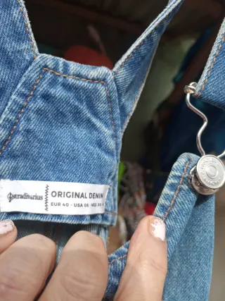 Peto vaquero Zara Talla L + Peto Talla S