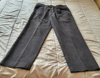 Pantalón pana gris caballero T/42