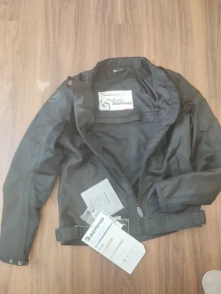 Cazadora Moto Bering Mujer Negra Nueva