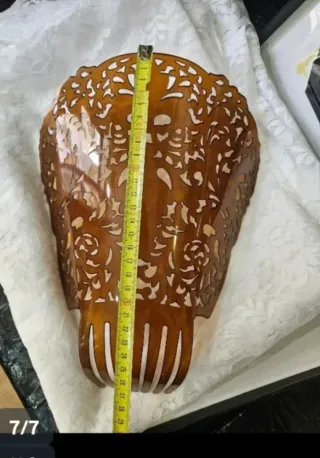 Mantilla Madrina Peineta Guantes Negro Marrón