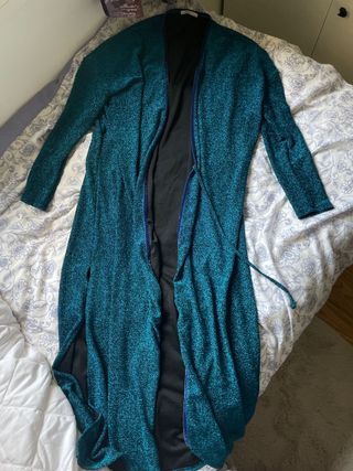 Chaleco largo Zara brillo