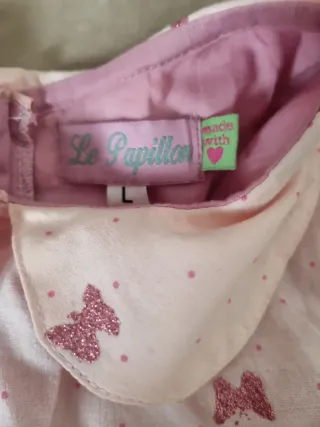 Vestitino bambina cotone farfalle