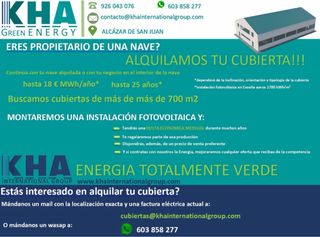 Alquilo la cubierta/tejado de tu nave