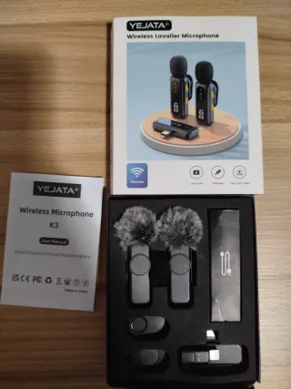 Microfono Wireless YEJATA Doppio (COME NUOVI)