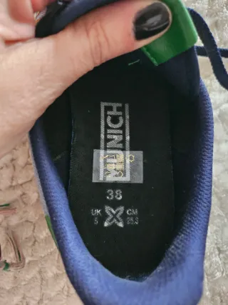 Deportivas Munich Azul y Gris