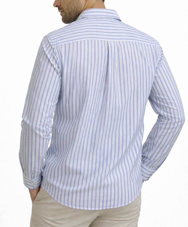 Zara camisa hombre Rayas Azul Talla L