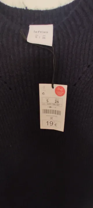 Vestido midi lana cuello perkins azul marino