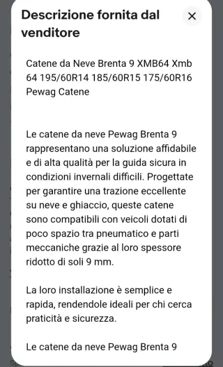 Catene da neve Pewag Brenta 9 XMB