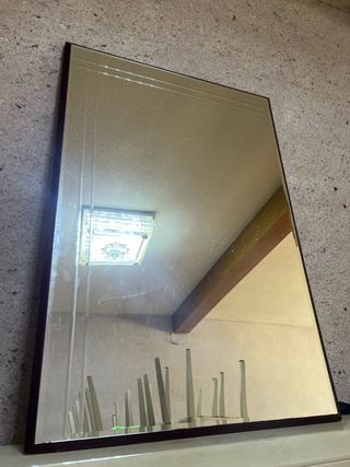 Espejo grande madera y cristal