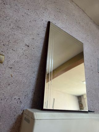 Espejo grande madera y cristal