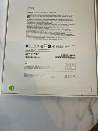 IPAD AIR 11 (512GB ) - inch (M3) wi-fi +Cellular