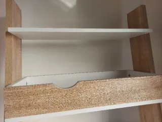 Escritorio/Estantería Escalera Madera Blanca