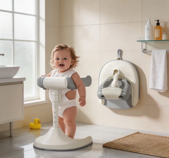 Soporte manos libres baño bebé