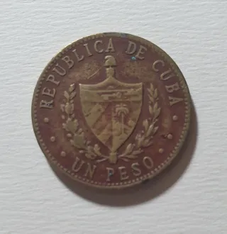 7 Monedas Cubanas 1 Peso