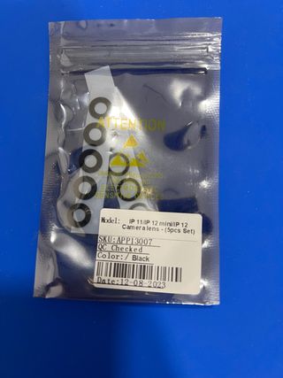 Lentes Cámara iPhone 11/12/12 Mini (5uds)