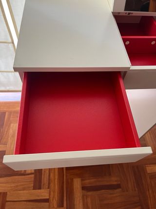 Tocador blanco con espejo y cajones SOLO RECOGIDA