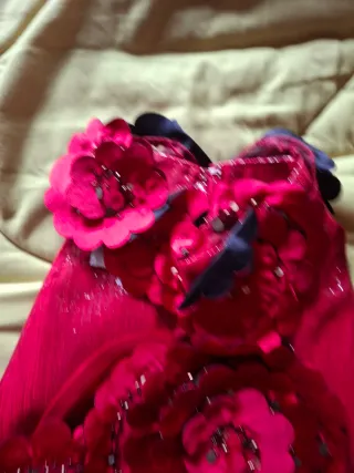 Blusa fiesta Cabotine flores lentejuelas