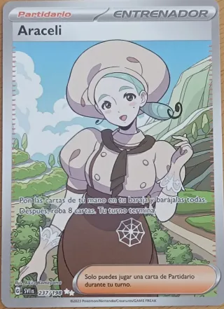Carta Pokémon Full Art Araceli Entrenador