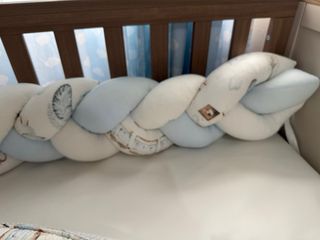 Nido reductor bebé estampado trenes y pájaros