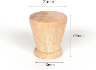 12 pomos madera muebles redondos