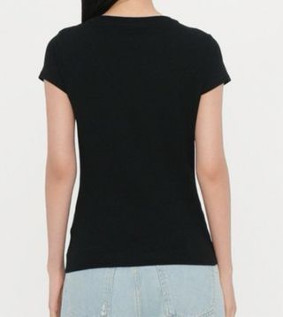 Camiseta Armani Exchange AX con pedrería Talla S