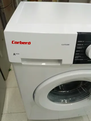 Lavadora marca Corberó de 7kg 1000rpm clase A+++