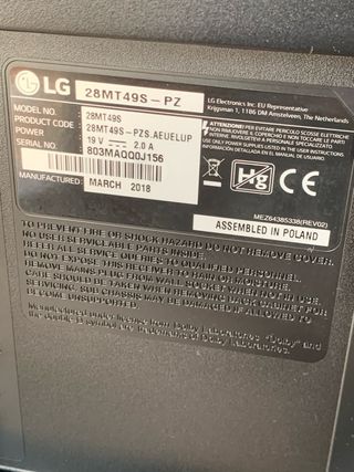 Smart TV LG 28 buen estado