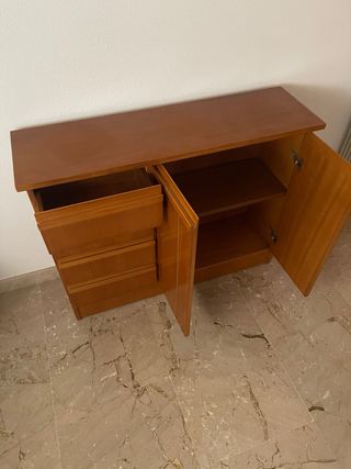 Mueble auxiliar recibidor madera