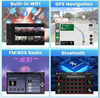 Radio pantalla Android 15 para Renault Clio