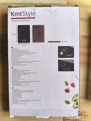 Báscula Cocina KMT Style Negra Mármol