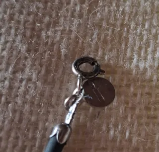 Bracciale caucciù e corallo rosso