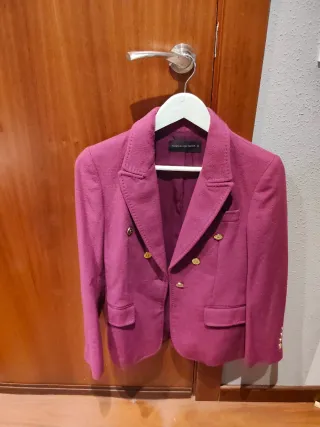 Chaqueta Purificación García Talla 40 Burdeos