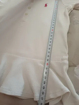 Maglia Polo Ralph Lauren bambina bianca