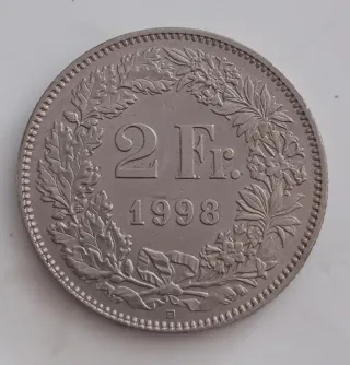 2 Francos Suizos 1998