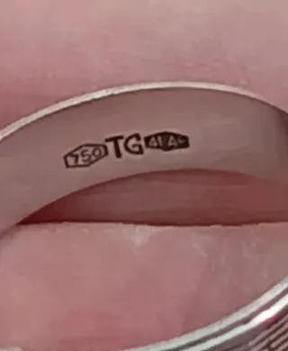 Anello Oro Bianco 18k