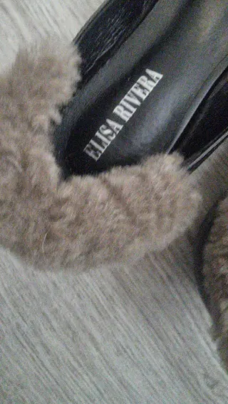 Manoletinas Elisa Rivera negras de Elisa Rivera