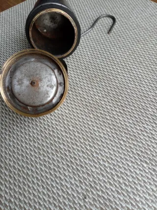 Lámpara de carburo vintage metal