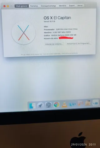 iMac 2009 2.66GHz 2x1GB 320GB SD
