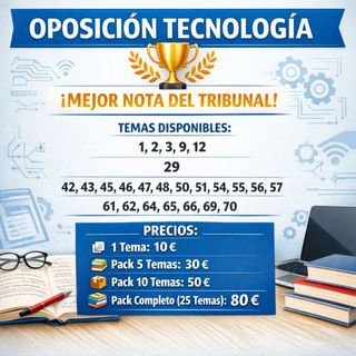 Temas Oposición Tecnología
