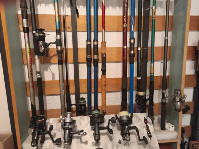 Cañas desde 13€ y carretes  desde 11€ ver fotos