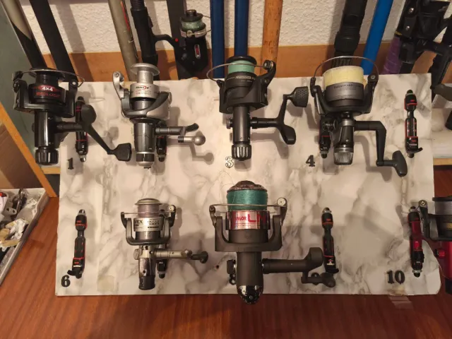 Cañas desde 13€ y carretes  desde 11€ ver fotos