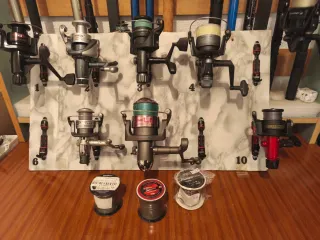 Cañas desde 13€ y carretes  desde 11€ ver fotos